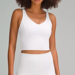 Lulu white align tank